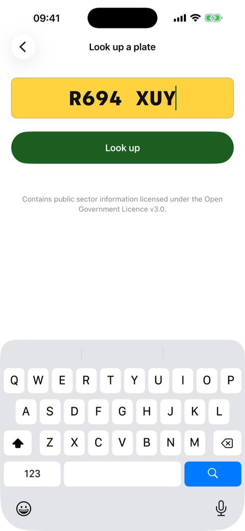 Manual registration entry